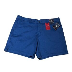 U.S. Polo Assn. Mens 3XL Blue Comfort Waist Luxury Performance Shorts